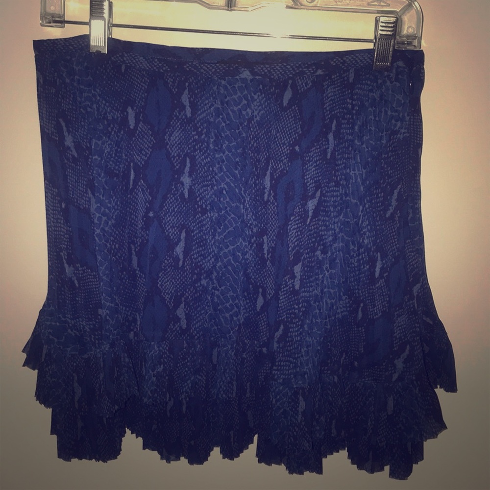 Animal print Blue skirt